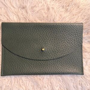 Prime Cut Kelp Leather Envelope Pouch - New!